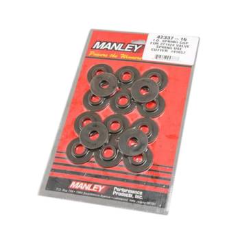 Manley Performance - Manley Valve Spring Locator - 0.062" Thick - 1.570" OD - 0.570" ID - 0.850" ID Spring - Steel - (Set of 16)