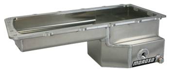 Moroso Performance Products - Moroso Street/Strip Engine Oil Pan - Rear Sump - 8 qt - 6.625" Deep - Baffled - Aluminum - Ford Coyote