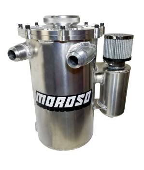 Moroso Performance Products - Moroso Dry Sump Oil Tank - 6 qt - 7" Diameter - 16 AN Male Inlet - 16 AN Male Outlet