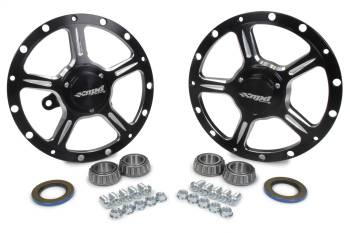 MPD Racing - MPD Wheel Hub - Bearings/Center Cap/Hardware/Seals - Aluminum - Black - Sprint Car