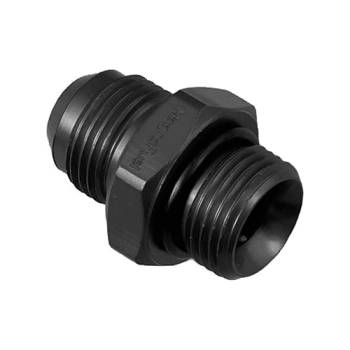 MagnaFuel - MagnaFuel Adapter Fitting - Straight - 8 AN Male to 8 AN Male O-Ring - Aluminum - Black