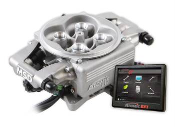 MSD - MSD Atomic EFI Fuel Injection System - Throttle Body - Square Body - 100 lb/hr Injectors - Cast Aluminum