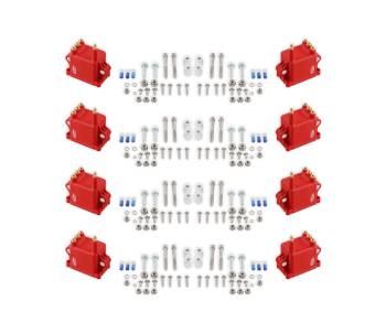 MSD - MSD Pro CDI 600 Ignition Coil Pack - Square - 0.064 ohm - Male HEI - 50000V - Red - GM LS-Series - (Set of 8)