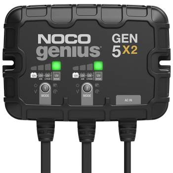 NOCO - NOCO Genius Battery Charger - 12V - 10 amp - 2-Bank - Quick Connect Harness