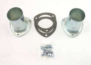 Patriot Exhaust - Patriot Collector Reducer - 3-Bolt Flange - Steel - Zinc Plated - (Pair)