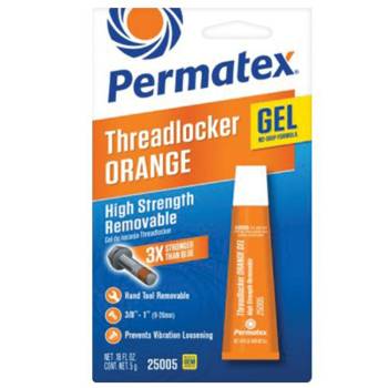 Permatex - Permatex Orange Gel Thread Locker - High Strength - 5 g Tube