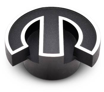 Proform Parts - Proform Large Air Cleaner Nut - 1/4-20" and 5/16-18" Thread - Mopar Omega Logo - Aluminum - Black Crinkle