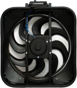 Proform Parts - Proform Mustang Electric Cooling Fan - 15" Fan - Puller - 2800 CFM - Curved Blade - 16-1/8 x 18" - 4" Thick - Plastic Shroud - Plastic