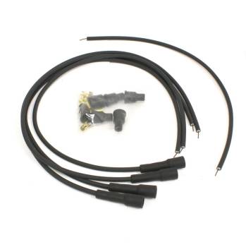 PerTronix Performance Products - PerTronix Flame-Thrower Spark Plug Wire Set - 7 mm - Black - Straight Plug Boots - Socket Style - Universal 4 Cylinder