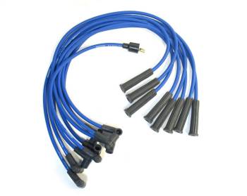 PerTronix Performance Products - PerTronix Flame-Thrower Spark Plug Wire Set - Spiral Core - 8 mm - Blue - Straight Plug Boots - Small Block Ford