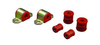Prothane Motion Control - Prothane Sway Bar Bushing - Non-Greaseable - 3/4" Bar - End Link Bushings Included - Polyurethane/Steel - Red/Cadmium