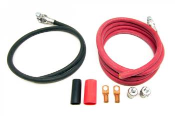 Painless Performance Products - Painless Performance Battery Cable Kit - Top Mount Battery Terminals - Terminals/Heat Shrink Included - Copper - 8 Ft. . Red/3 Ft. . Black