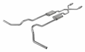 Pypes Performance Exhaust - Pypes Performance Exhaust Street Pro Exhaust System - Crossmember-Back - 2-1/2" Diameter - Stainless