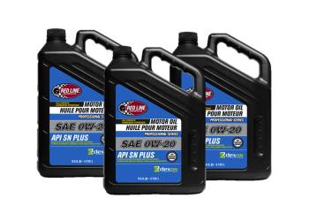 Red Line Synthetic Oil - Red Line Professional Series Motor Oil - 0W20 - Dexos1 - Synthetic - 5 Qt. Bottle - (Set of 3)