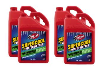 Red Line Synthetic Oil - Red Line Supercool Antifreeze/Coolant Additive - WaterWetter - Pre-Mixed - 1 Gal. Jug - (Set of 4)