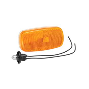 Bargman - Bargman Replacement Light Assembly Lens - 1.3" L x 2.6" W x 6.6" H - Oval - Plastic - Amber