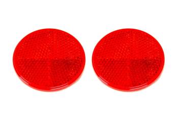 Bargman - Bargman Reflector - 2-3/16" Round - Plastic - Red - (Pair)