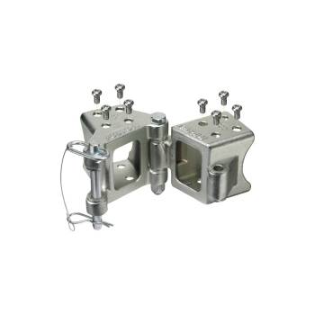 Fulton - Fulton Trailer Tongue Hinge Kit - 5000 lb Max Weight - 3 x 3" Trailer Beam - Mounting Hardware Included - Steel - Zinc