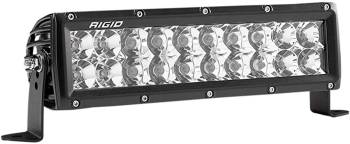Rigid Industries - Rigid Industries E-Series PRO LED Light Bar - Double Row - Flood/Spot Beam - 165 Watts - 10" Long - White LED - Aluminum - Black - Universal