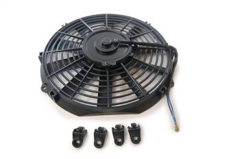 Racing Power - Racing Power Electric Cooling Fan - Push/Pull - 1300 CFM - 12V - Straight Blade - 12-3/8 X 11-7/8" - 2-1/2" Thick - Plastic