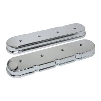 Racing Power - Racing Power Valve Cover - 2-1/2" Height - Hardware Included - Aluminum - Chrome - GM LS-Series