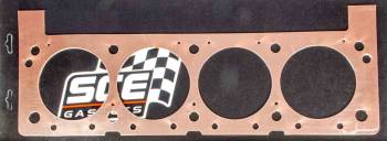 SCE Gaskets - SCE Pro Copper Cylinder Head Gasket - 4.520" Bore - 0.062" Compression Thickness - Copper - Driver Side - Big Block Ford