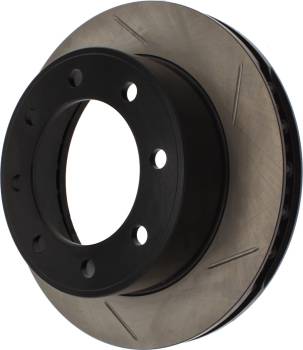 StopTech - StopTech Sport Cryo Brake Rotor - Front - Passenger Side - Slotted - 331 mm OD - 38 mm Thick - 8 x 170 mm Bolt Pattern - Iron - Black Paint