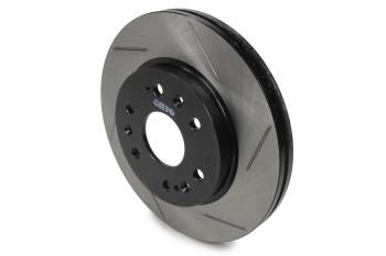 StopTech - StopTech Sport Cryo Brake Rotor - Front - Driver Side - Slotted - 330 mm OD - 30 mm Thick - 6 x 140.5 mm Bolt Pattern - Iron - Black Paint