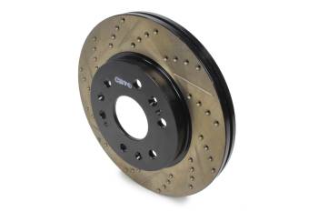 StopTech - StopTech Sport Cryo Brake Rotor - Front - Passenger Side - Drilled/Slotted - 330 mm OD - 30 mm Thickness - 6 x 140.5 mm Bolt Pattern - Iron - Black