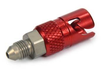 Ti22 Performance - Ti22 Premium Quick Disconnect Fitting - 3 AN Male to Male Disconnect - Aluminum - Red/Natural