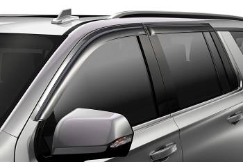 Auto Ventshade - Auto Ventshade In-Channel Ventvisor Side Window Visor - Stick-On - Front/Rear - Plastic - Black