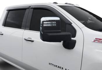 Auto Ventshade - Auto Ventshade Ventvisor Side Window Visor - Stick-On - Front/Rear - Plastic - Black - Crew Cab - 2500