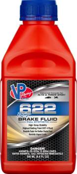 VP Racing Fuels - VP Racing 622 Racing Brake Fluid - DOT 4 - Synthetic - 8.40 oz Bottle