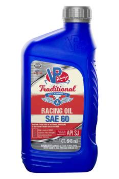 VP Racing Fuels - VP Racing Traditional Racing Motor Oil - 60W - Conventional - 1 qt Bottle