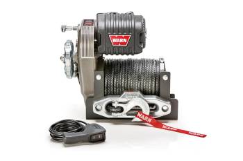 Warn - Warn Winch - Roller Fairlead - 12 Ft. . Remote - 3/8" x 125 Ft. . Synthetic Rope - 12V