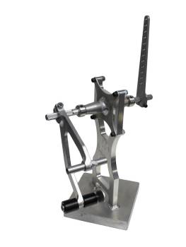 Wehrs Machine - Wehrs Machine Gas Pedal Assembly - Chassis Mount - Adjustable - Tubular - Aluminum - Polished - Sprint Car