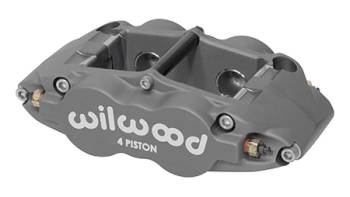 Wilwood Engineering - Wilwood Superlite Brake Caliper - Passenger Side - 4 Piston - Aluminum - Gray - 14.00" OD x 1.250" Thick Rotor - 5.98" Radial Mount