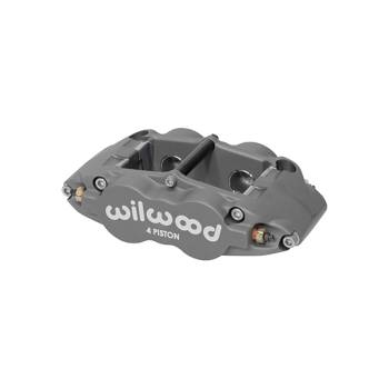 Wilwood Engineering - Wilwood Superlite Brake Caliper - Driver Side - 4 Piston - Aluminum - Gray - 14.00" OD x 1.250" Thick Rotor - 5.98" Radial Mount