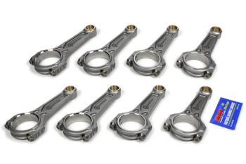 Wiseco - Wiseco Boostline Connecting Rod - I Beam - 5.700 Long - Bushed - 7/16" Cap Screws - ARP2000 - Forged Steel - Small Block Chevy - (Set of 8)
