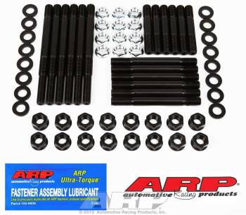 ARP - ARP Hex Nuts Main Stud Kit 4-Bolt Mains Chromoly Black Oxide - Small Block Chevy