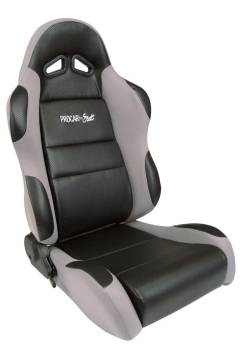 Procar by Scat - ProCar Sportsman Racing Seat - Right Side - Black Vinyl Inside - Gray Velour Wings and Bolsters