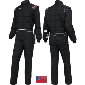 Simpson - Simpson Drag Two Drag Racing Suit w/ Built-In Arm Restraints - SFI 20 Approved - Black - XX-Large