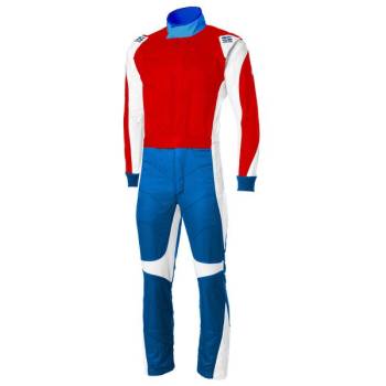 Simpson - Simpson Six O Racing Suit - Blue/Red - X-Large