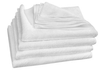 WeatherTech - WeatherTech Super White Microfiber Cleaning Cloths - White - Set of 4