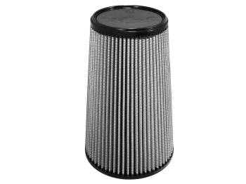 aFe Power - aFe Power Magnum FLOW Pro DRY S Conical Air Filter Element - 7-1/2 in Base - 5-1/2 in Top - 5 in Flange - 12 in Tall - White