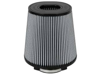 aFe Power - aFe Power Magnum FLOW Pro DRY S Conical Air Filter Element - 9 in L x 7-1/2 in W Base - 6-3/4 in x 5-1/2 in Top - 5 in Flange - 9 in Tall - White