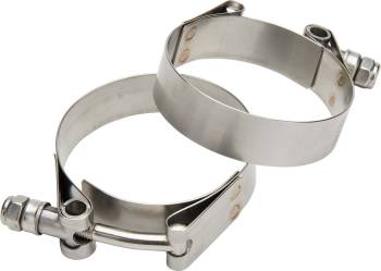 Allstar Performance - Allstar Performance T-Bolt Hose Clamp - 3/4 in Wide - 1-1/2 to 1-3/4 in Range - Stainless (Pair)