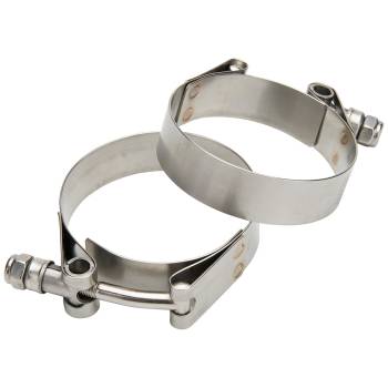 Allstar Performance - Allstar Performance T-Bolt Hose Clamp - 3/4 in Wide - 2-3/8 to 2-3/4 in Range - Stainless (Pair)
