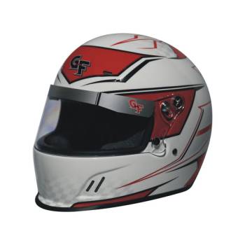 G-Force Racing Gear - G-Force Junior CMR Graphics Helmet - Youth Large (56) - White/Red