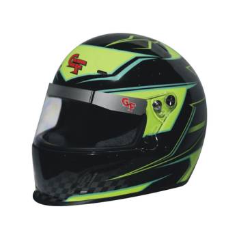 G-Force Racing Gear - G-Force Junior CMR Graphics Helmet - Youth Small (54) - Black/Yellow